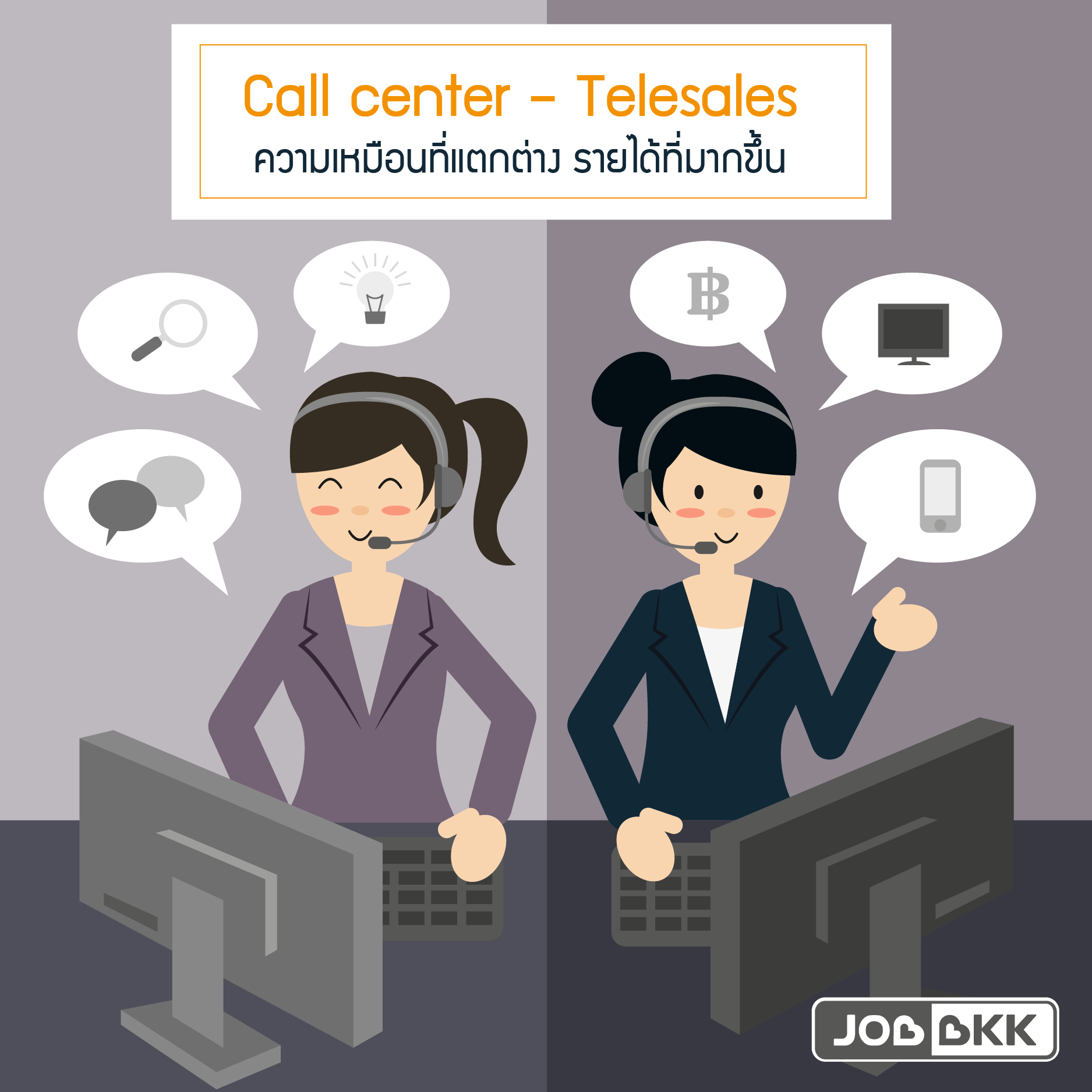 หางาน,สมัครงาน,งาน,Call center – Telesales  ความเหมือนที่แตกต่าง รายได้ที่มากขึ้น